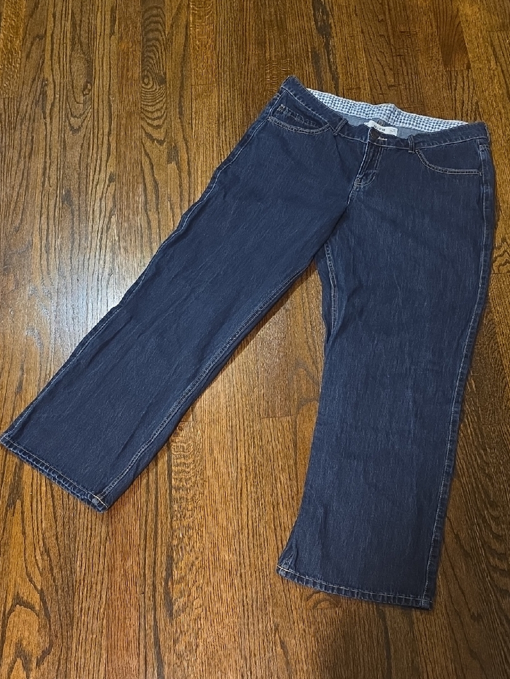 Hollister Dark Indigo Low-Rise Baggy Jeans